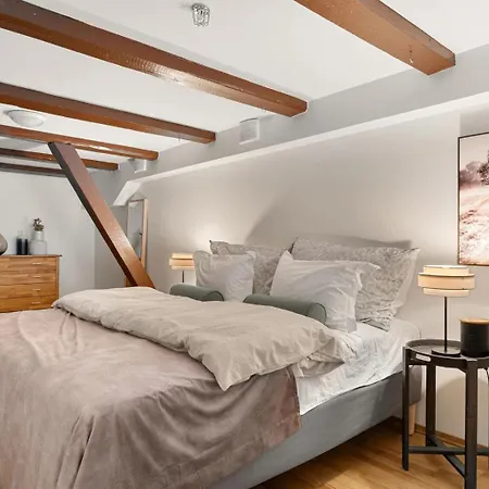 Charming Loft, High Ceiling !modern & Central, Free Private Parking 7 Min Walking ! Apartmán